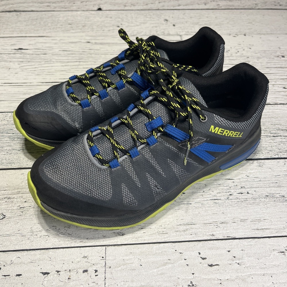 Merrell Zion FST Men's Hiking Shoes J035481‎ Charcoal Gray Blue Size 8.5